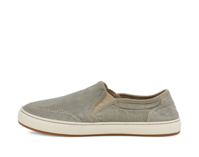 Sanuk Tideline Hemp Slip On Men's Sidewalk Surfers Light Grey | Canada 224VRW